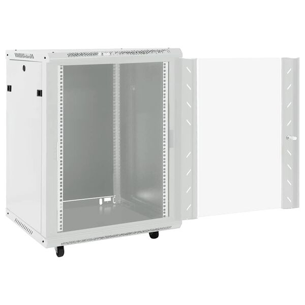 vidaXL Rack de servidores con patas giratorias 15U 19" IP20 60x45x86cm