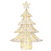vidaXL &Aacute;rbol de Navidad con 120 LED c&aacute;lido 120,5 cm PET