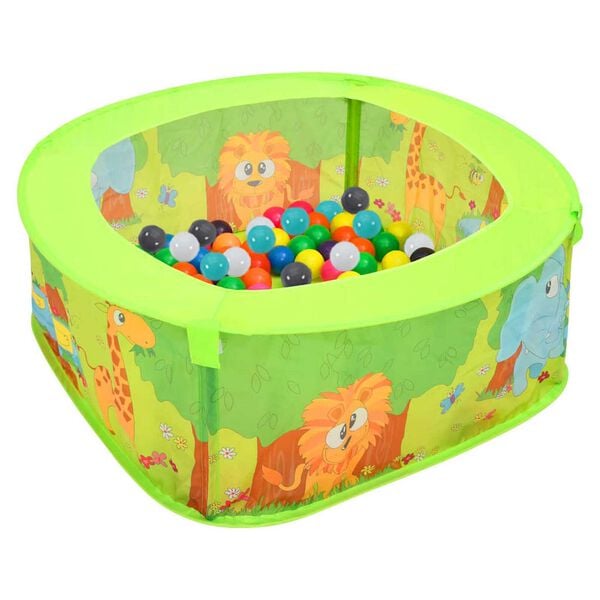 vidaXL Piscina de bolas para ni&ntilde;os con 300 bolas 75x75x32 cm