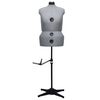 vidaXL Maniquí de sastre ajustable mujer gris talla L 44-50