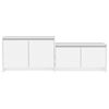 vidaXL Mueble para TV madera contrachapada blanco 146,5x35x50 cm