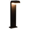 vidaXL L&aacute;mpara LED de pared para jard&iacute;n ovalada negra 9 W