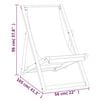 vidaXL Silla de jard&iacute;n de teca azul 56x105x96 cm