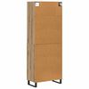 vidaXL Aparador alto 2 pcs Roble artesanal 69,5 x 34 x 180 cm