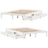vidaXL Estructura de cama con cajones madera de pino blanca 160x200 cm