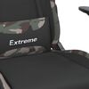 vidaXL Silla gaming giratoria con reposapiés tela camuflaje y negro