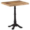 vidaXL Mesa de bistr&oacute; madera de mango rugosa 60x60x77 cm