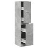 vidaXL Armario botiqu&iacute;n madera ingenier&iacute;a gris hormig&oacute;n 30x41x144,5 cm