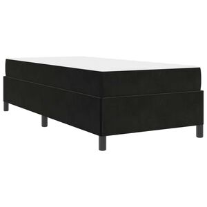vidaXL Estructura de cama con colch&oacute;n Negro 80 x 200 cm tela
