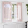 vidaXL Cortinas de gasa con bolsillos para varillas 2 uds. rosa claro