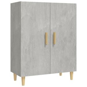 vidaXL Aparador de madera contrachapada gris hormig&oacute;n 70x34x90 cm