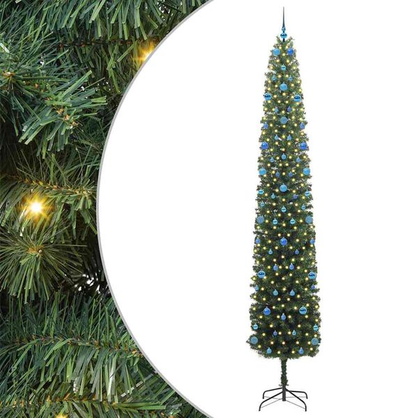 vidaXL &Aacute;rbol de Navidad artificial Verde 300 cm PVC, Acero y Pl&aacute;stico