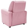 vidaXL Sill&oacute;n reclinable para ni&ntilde;os cuero sint&eacute;tico rosa