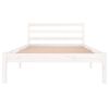 vidaXL Estructura de cama sin colch&oacute;n madera pino blanco 100x200 cm