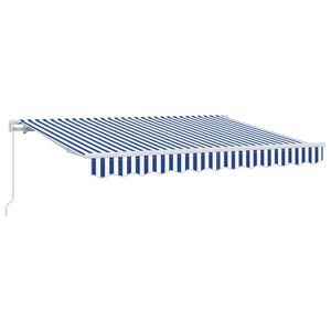 vidaXL Toldo Retr&aacute;ctil Azul y 250 x 200 cm Poli&eacute;ster y Aluminio