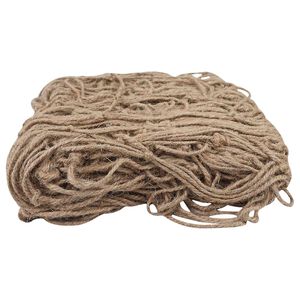 vidaXL Red de soporte para plantas de yute Natural 1 x 5 m