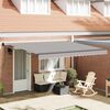 vidaXL Toldo Retr&aacute;ctil Manual Gris Claro 400 x 300 cm tela