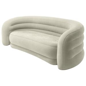 INTEX Sof&aacute; Curvado INTEX Gris 229 x 109 x 81 cm PVC y Ray&oacute;n