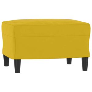 vidaXL Reposapi&eacute;s de terciopelo amarillo 60x50x41 cm
