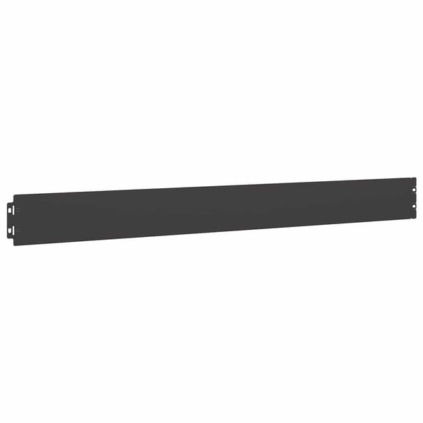 vidaXL Bordes para c&eacute;sped 10 uds acero laminado fr&iacute;o negro 10x103 cm