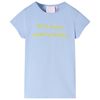 Camiseta infantil azul claro 92