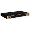 vidaXL Estante flotante de pared MDF negro 40x23x3,8 cm