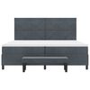 vidaXL Cama tipo Box Spring Gris oscuro 200 x 200 cm Terciopelo