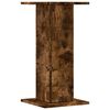 vidaXL Soportes de plantas 2 uds madera roble ahumado 30x30x60 cm