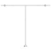 vidaXL Toldo autom&aacute;tico LED sensor de viento naranja marr&oacute;n 300x250 cm