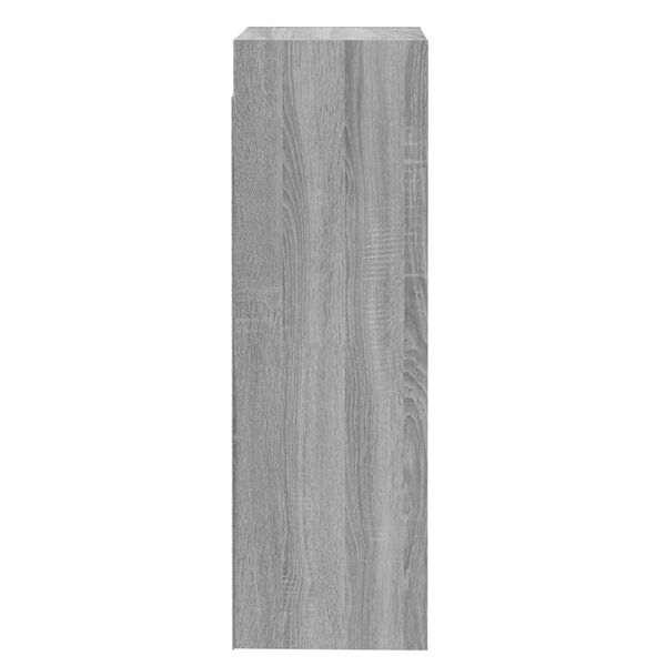 vidaXL Mueble de TV 2 uds madera ingenier&iacute;a gris Sonoma 30,5x30x90 cm