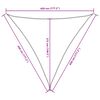 vidaXL Toldo de vela triangular tela Oxford terracota 4,5x4,5x4,5 m