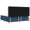 vidaXL Cama tipo Box Spring con colch&oacute;n Azul 200 x 200 cm tela