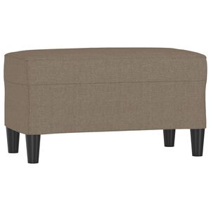 vidaXL Banco de tela gris taupe 70x35x41 cm