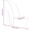 vidaXL Sillón con forma de zapato de tacón cuero sintético negro