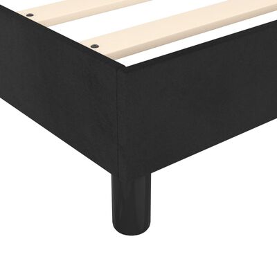 vidaXL Estructura de cama de terciopelo negra 140x200 cm