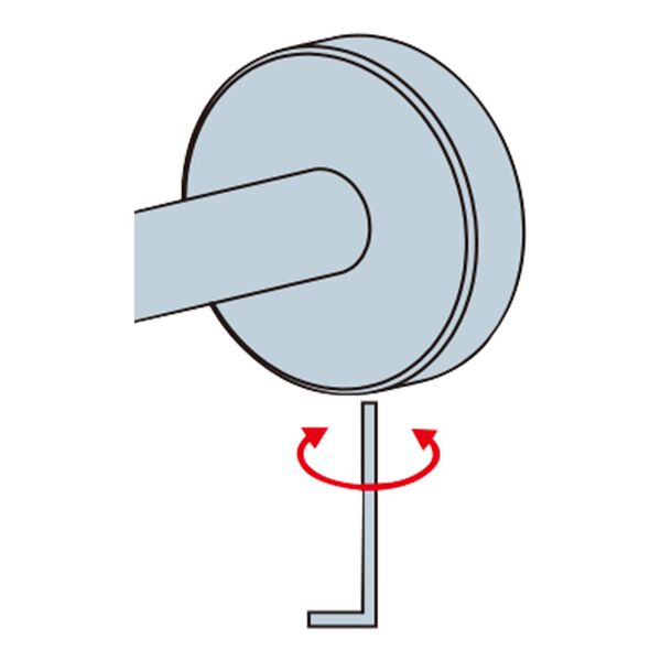 Kleine Wolke Soporte para secador de pelo Apollo aluminio