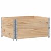 vidaXL Collares de palets 2 unidades madera maciza de pino 80x60 cm