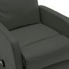 vidaXL Sill&oacute;n elevable de cuero sint&eacute;tico gris antracita