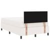 vidaXL Cama tipo Box Spring Manual Crema y Blanco 193 x 120 x 88 cm