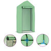 vidaXL Invernadero con estructura de acero 0,5 m&sup2; 1x0,5x1,9 m