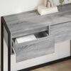 vidaXL Mesa Auxiliar Gris Sonoma 100 x 36 x 75 cm Madera contrachapada