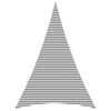 vidaXL Toldo Vela 5 x 7 x 7 m HDPE Triangular Gris claro y blanco.