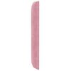 vidaXL Oreja de cabecero Rosa 80 x 16 x 4 cm Terciopelo