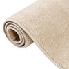vidaXL Alfombra de pelo corto beige 160x230 cm