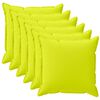 vidaXL Funda de almohada 6 uds. HOUTEN Verde brillante. 30 x 30 cm