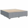 vidaXL Cama box spring con colch&oacute;n tela gris claro 200x200 cm