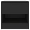 vidaXL Mesitas de noche 2 uds madera contrachapada color negro