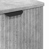 vidaXL Gabinete de Lavabo para Ba&ntilde;o Gris Concreto 60,5 x 33,5 x 61 cm