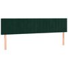 vidaXL Cama box spring con colch&oacute;n terciopelo verde oscuro 160x200 cm