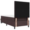 vidaXL Cama tipo Box Spring con colch&oacute;n Marr&oacute;n Oscuro 90 x 200 cm tela